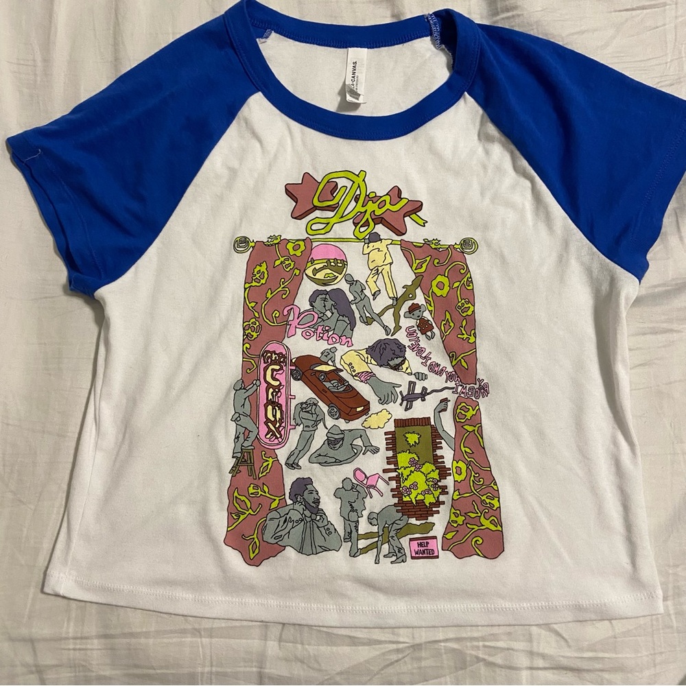 Djo - 2025 Back on You Tour - The Crux Crop Top Original Blue!